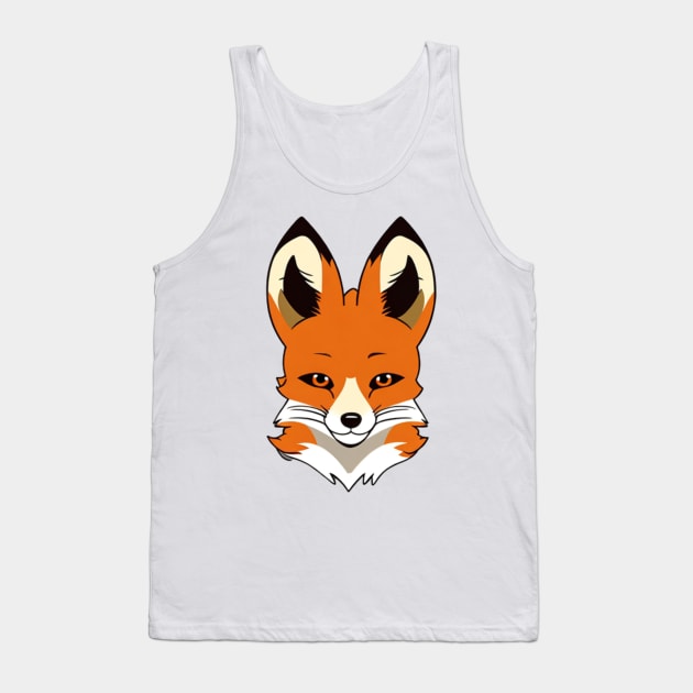 funny fox Tank Top by youssda